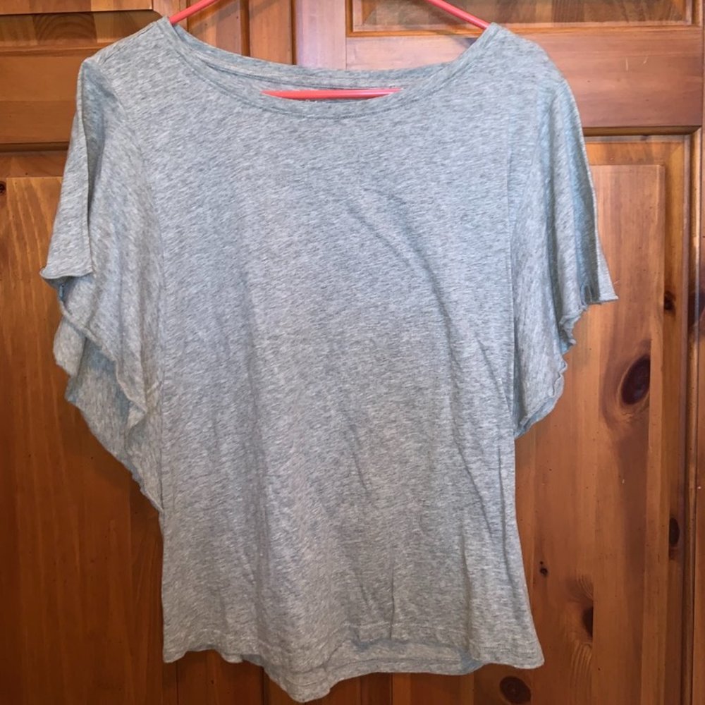 Gap Vintage Gray Flowy Short Sleeve Tee